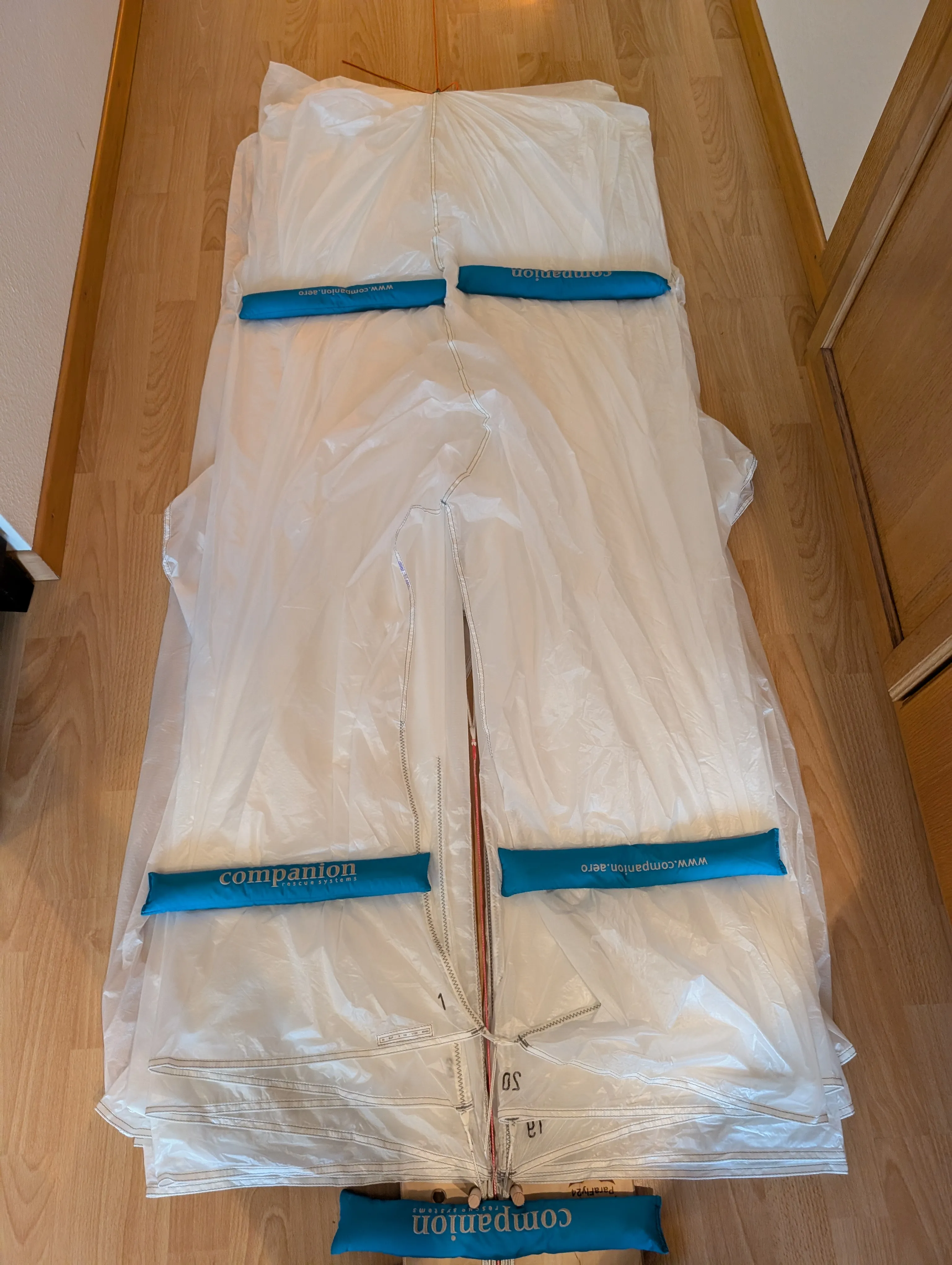 Rescue parachute repack process